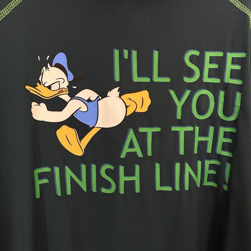 Disney Run Half Marathon Zip Up Jacket Sz XL Donald Duck Finish Line 2019 - Picture 2 of 5